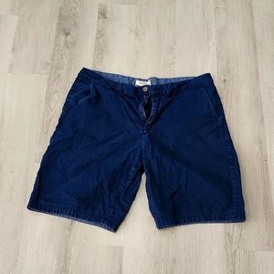 Men's Flag & Anthem Flat Front Shorts 36" Navy Blue